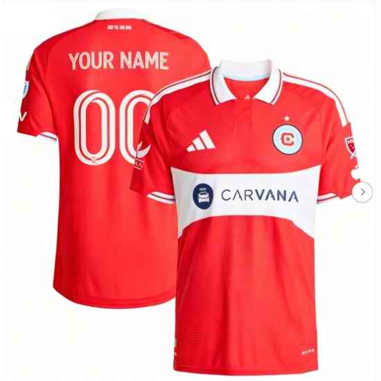 Men Chicago Fire Soccer Custom Jersey